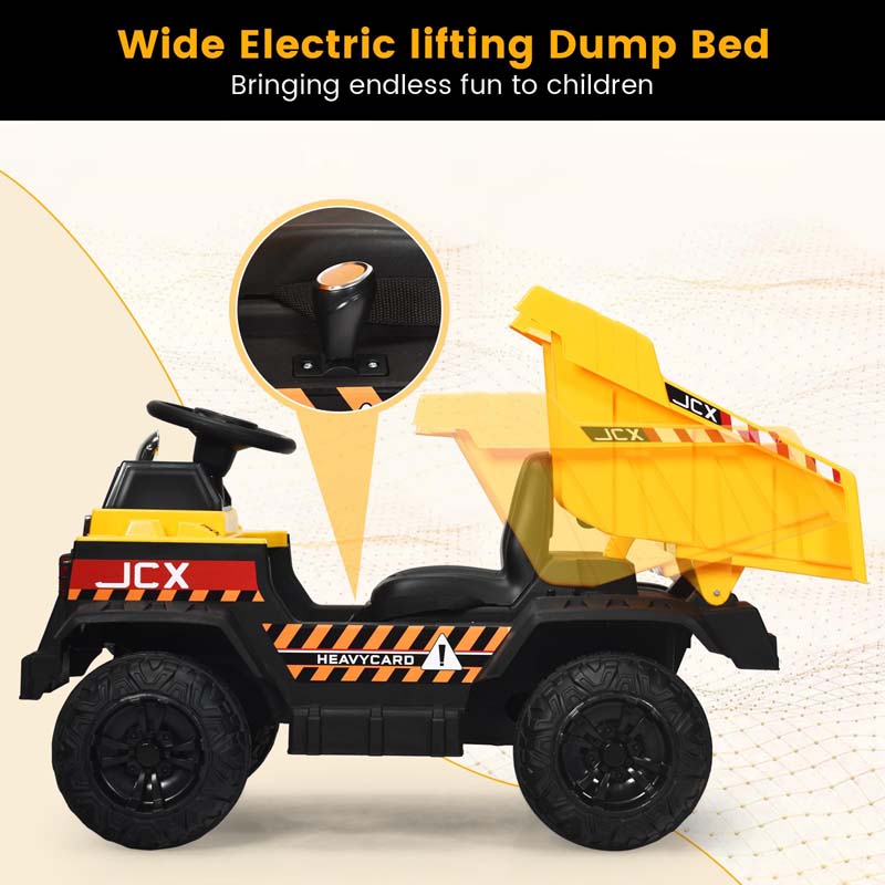 Eletriclife 12V Battery Kids Ride On Dump Truck with Electric Bucket