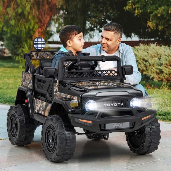 Licensed Toyota FJ Cruiser Kids Ride on Truck, 12V 7Ah Battery Powered Electric Toy Car w/Remote Control, Shock Suspension