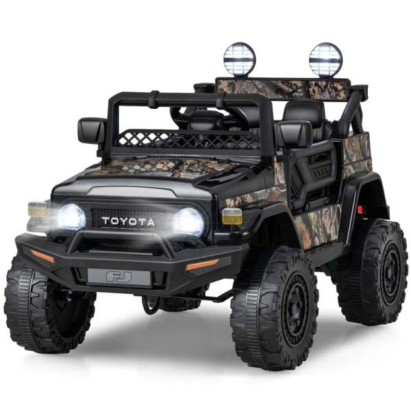 Licensed Toyota FJ Cruiser Kids Ride on Truck, 12V 7Ah Battery Powered Electric Toy Car w/Remote Control, Shock Suspension