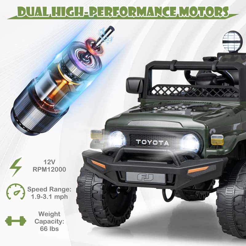 Eletriclife 12V 7Ah Licensed Toyota FJ Cruiser Electric Car with Remote Control
