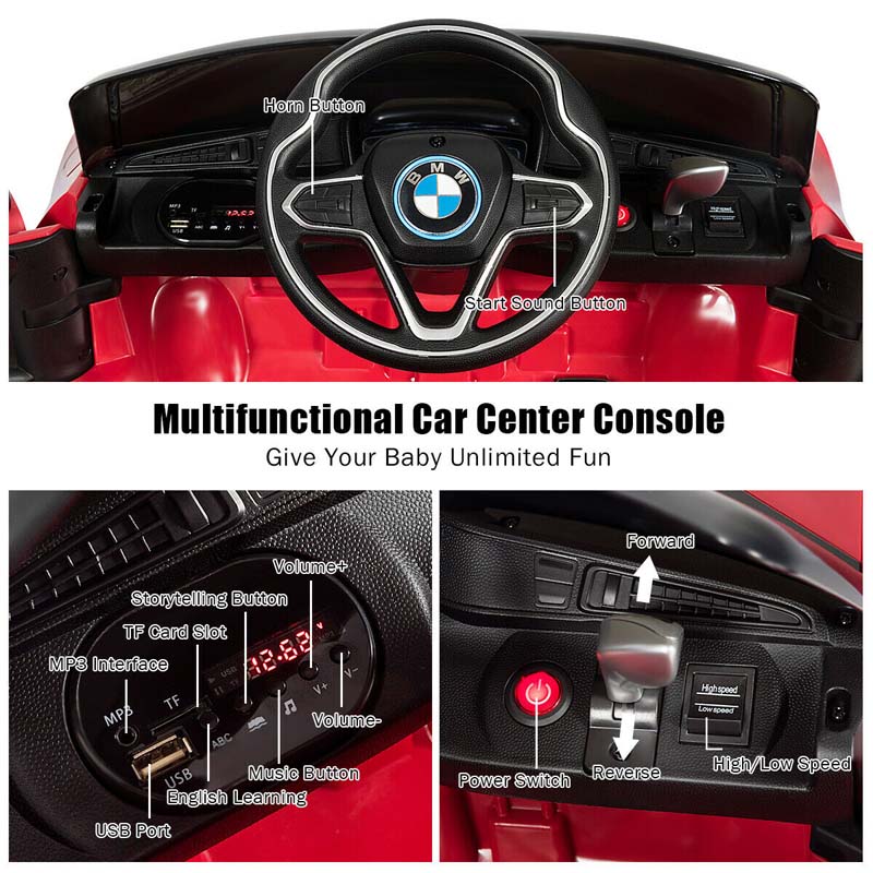 Eletriclife 12V BMW Licensed Kids Ride-On Car with Remote Control