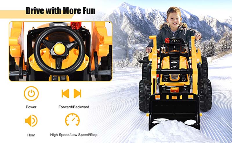 Eletriclife 12V Battery Powered Kids Ride-on Dumper Truck