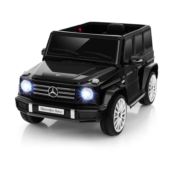 Licensed Mercedes Benz G500 Kids Ride On Car Truck with Rocking Mode, 12V Battery Powered 4WD G Wagon Electric Toy Vehicle