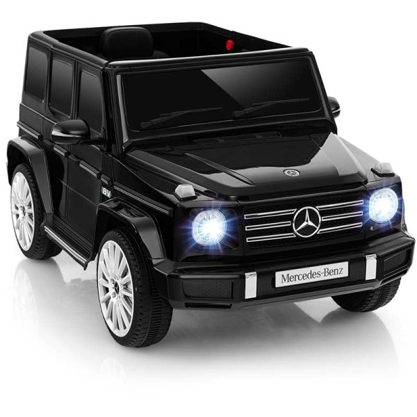 Licensed Mercedes Benz G500 Kids Ride On Car Truck with Rocking Mode, 12V Battery Powered 4WD G Wagon Electric Toy Vehicle