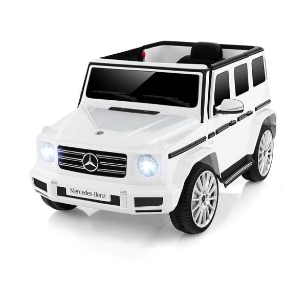 Licensed Mercedes Benz G500 Kids Ride On Car Truck with Rocking Mode, 12V Battery Powered 4WD G Wagon Electric Toy Vehicle