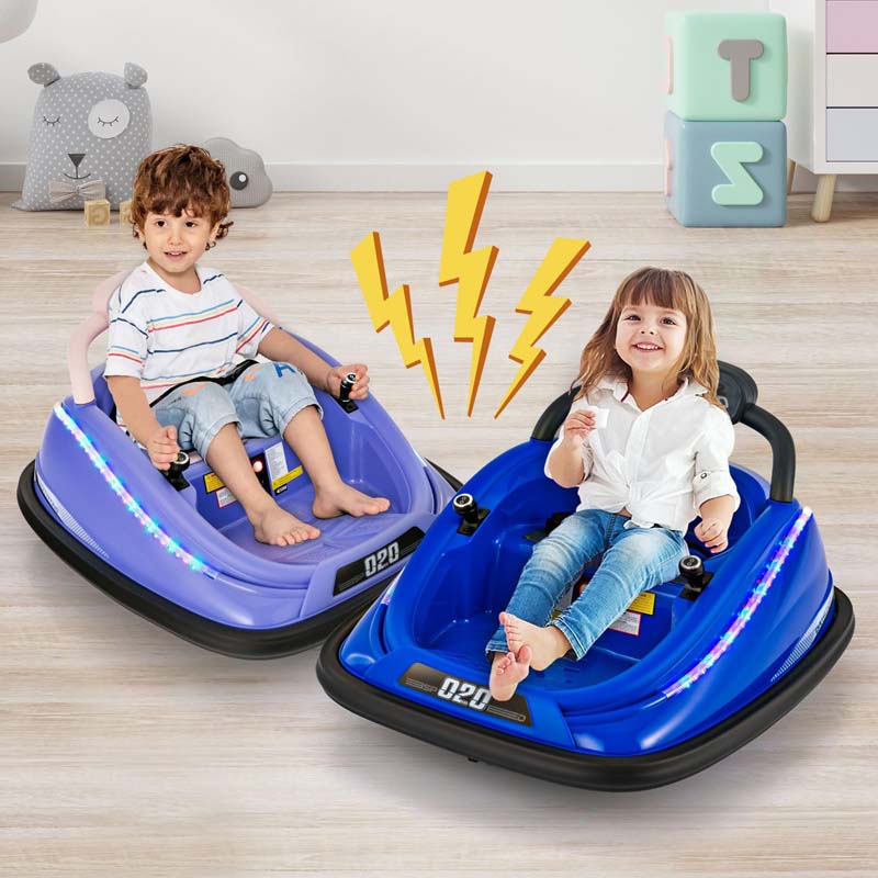 Eletriclife 12V Kids Bumper Car with 360 Degree Spin Rotation