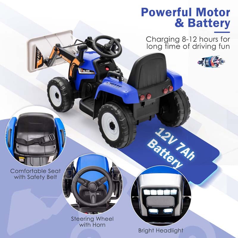 Eletriclife 12V Kids Ride On Excavator Digger Electric Construction Vehicle