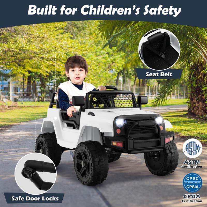 Eletriclife 12V Kids Ride On Truck Car with Music and Light