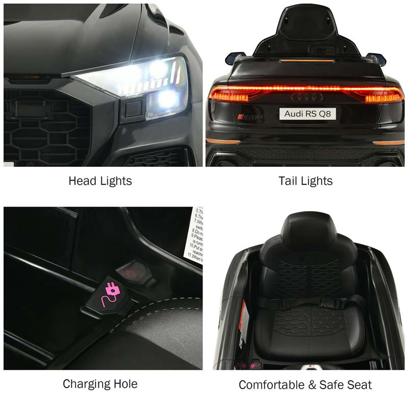 Eletriclife 12 V Licensed Audi Q8 Kids Ride On Car with Remote Control