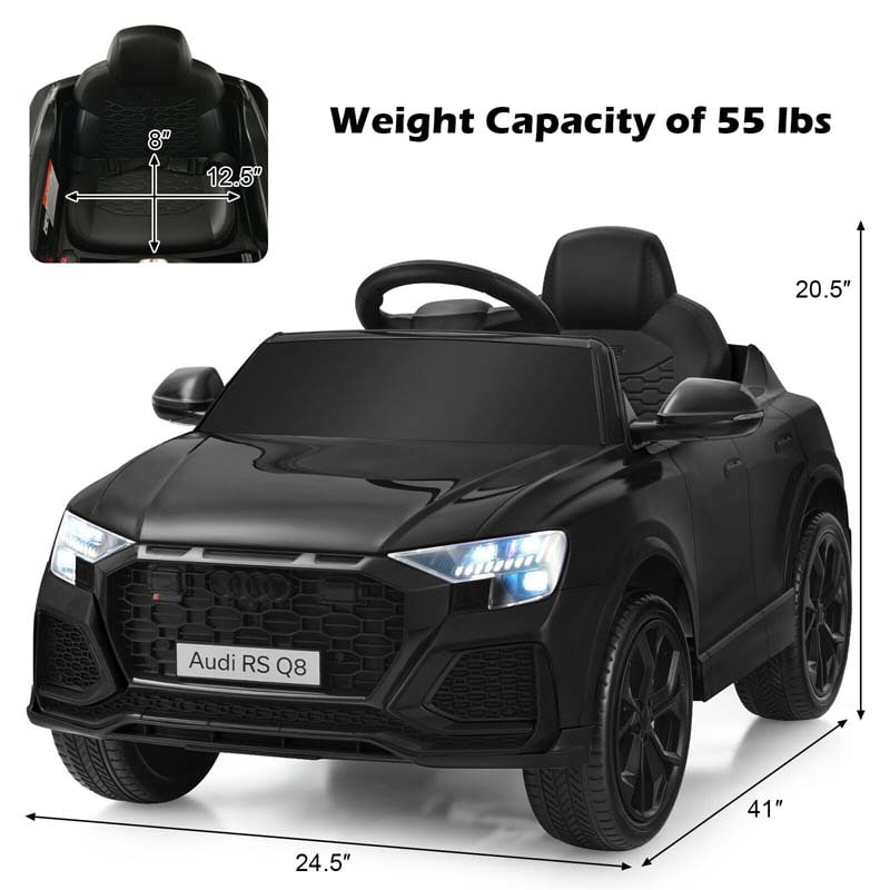 Eletriclife 12 V Licensed Audi Q8 Kids Ride On Car with Remote Control