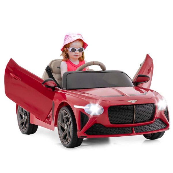 12V Licensed Bentley Bacalar Battery Kids Ride-on Toy Car with Remote Control, Scissor Doors, Lights & Sound Effects