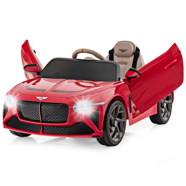 12V Licensed Bentley Bacalar Battery Kids Ride-on Toy Car with Remote Control, Scissor Doors, Lights & Sound Effects