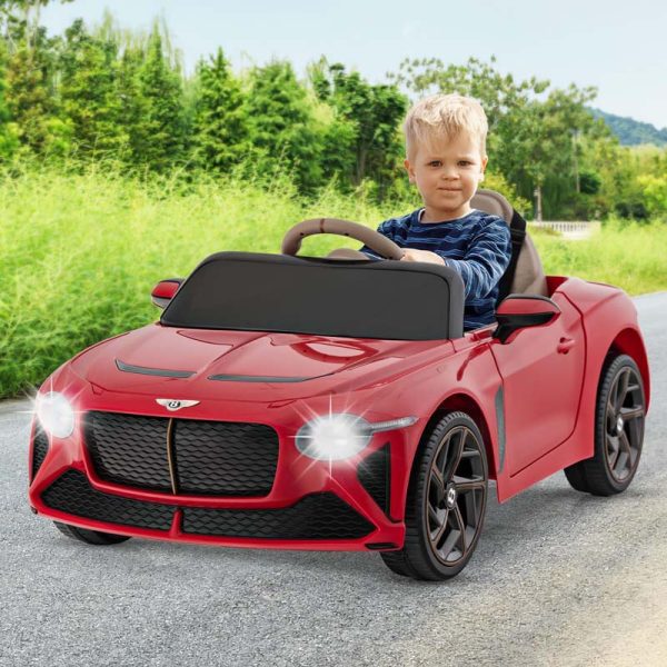 12V Licensed Bentley Bacalar Battery Kids Ride-on Toy Car with Remote Control, Scissor Doors, Lights & Sound Effects