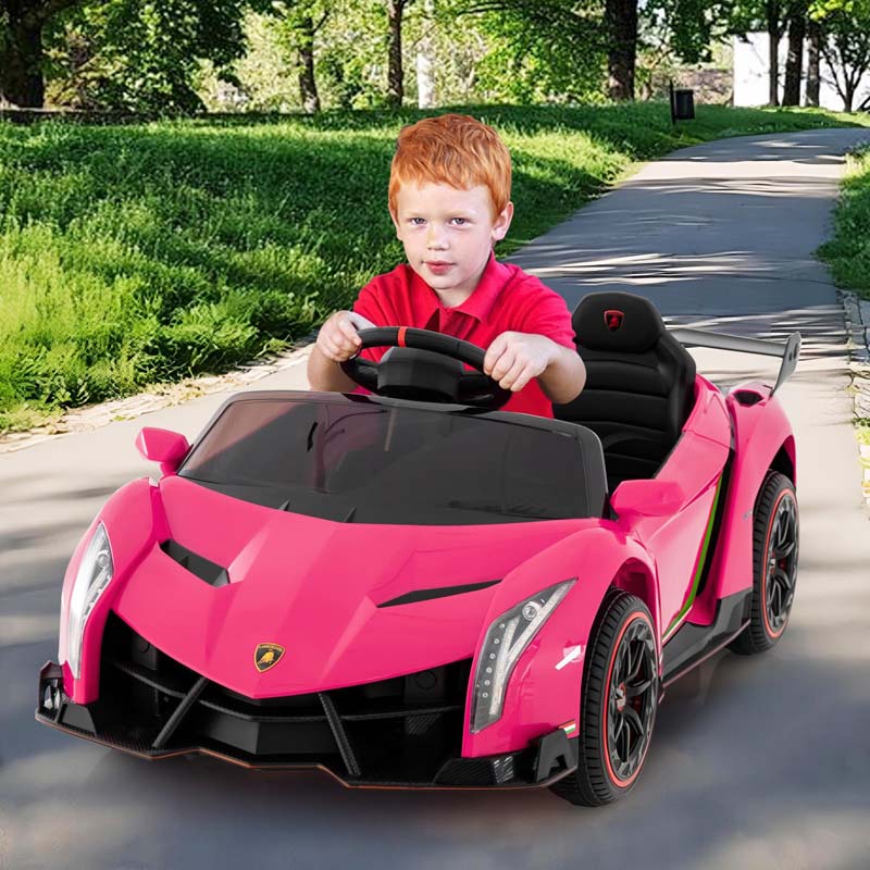 Eletriclife 12V Licensed Lamborghini 12V Battery Powered 4WD Sports Car