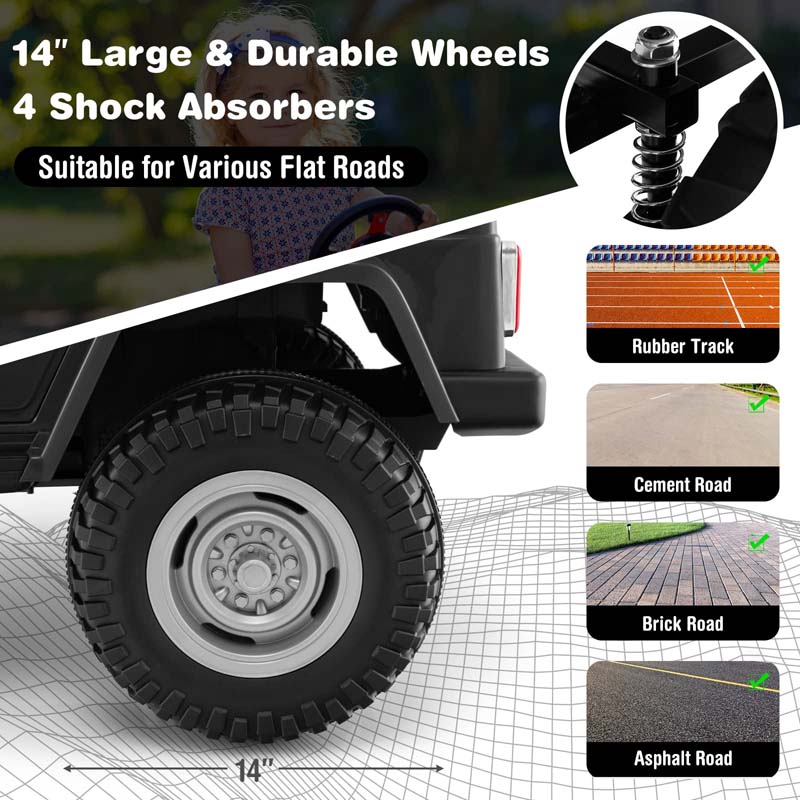 Eletriclife 12V Licensed Toyota FJ40 2 Seater Ride On Truck Car