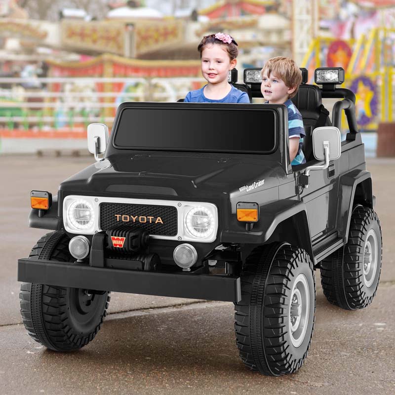Eletriclife 12V Licensed Toyota FJ40 2 Seater Ride On Truck Car