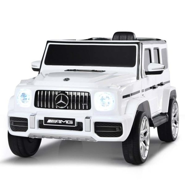 Licensed Mercedes-Benz G63 Kids Ride On Car, 12V Battery Powered Electric Toy Car with Spring Suspension