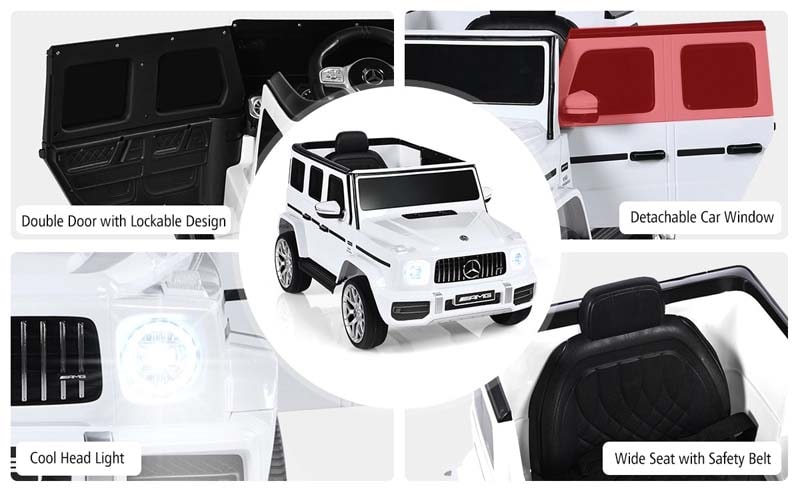 Eletriclife 12V Mercedes-Benz G63 Licensed Kids Ride On Car