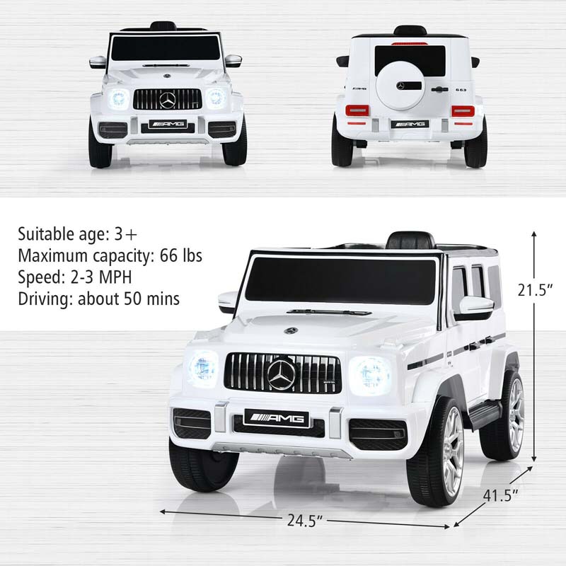 Eletriclife 12V Mercedes-Benz G63 Licensed Kids Ride On Car