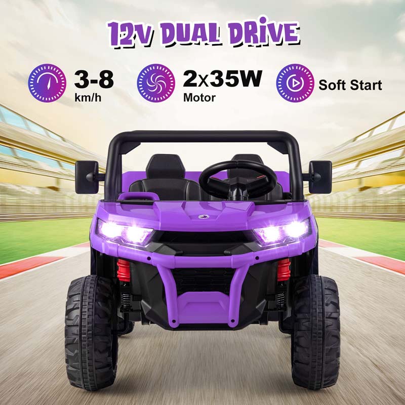 Eletriclife 2-Seater 12V Kids Ride On Truck Car with Remote Control