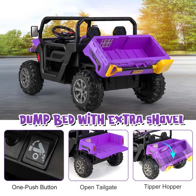 Eletriclife 2-Seater 12V Kids Ride On Truck Car with Remote Control