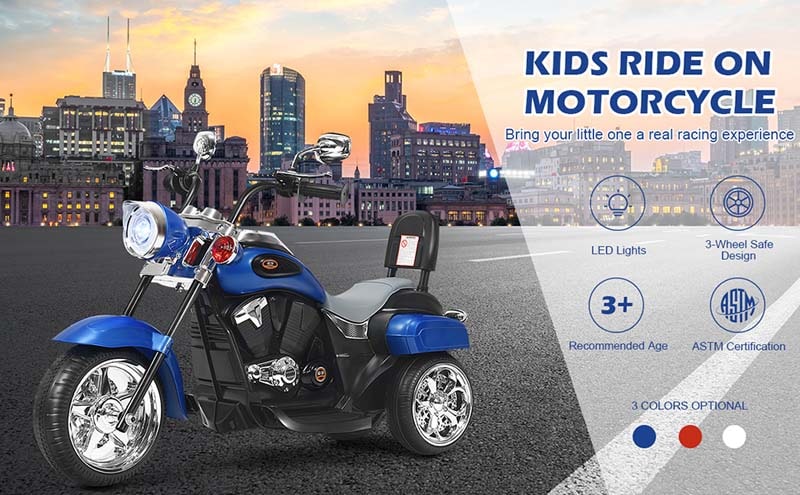 Eletriclife 6V 3 Wheel Kids Motorcycle