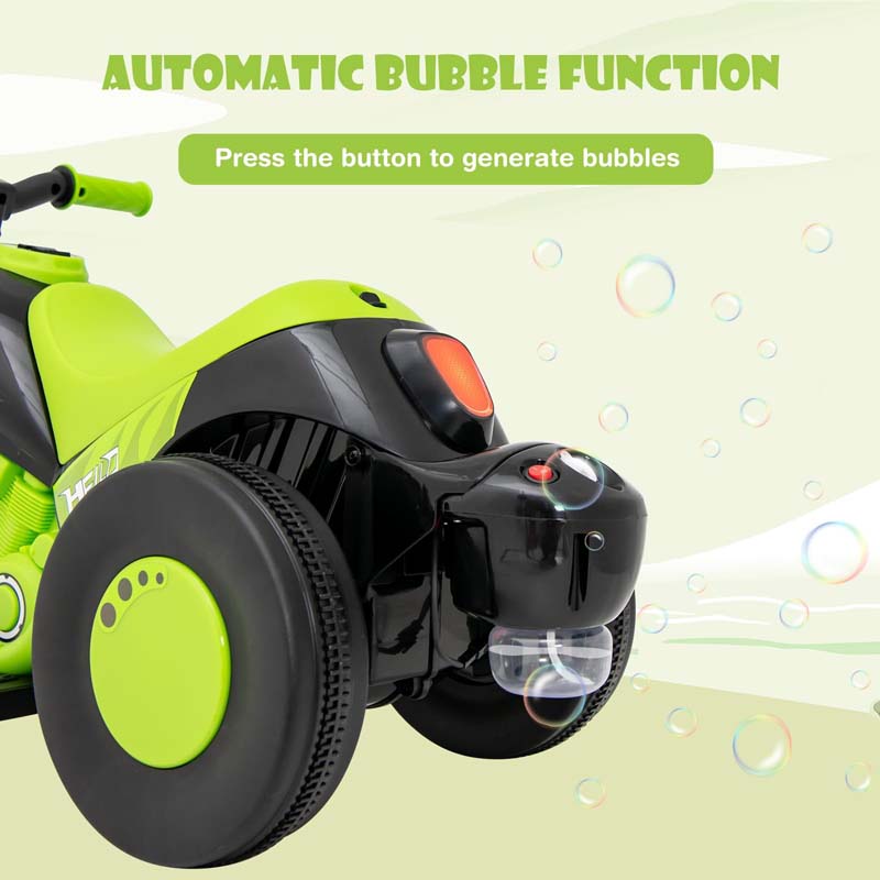 Eletriclife 6V Electric Ride On Motorcycle with Automatic Bubble Function