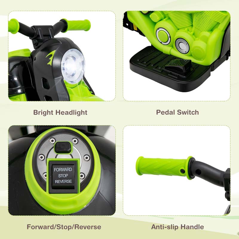 Eletriclife 6V Electric Ride On Motorcycle with Automatic Bubble Function