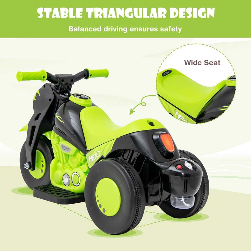 Eletriclife 6V Electric Ride On Motorcycle with Automatic Bubble Function