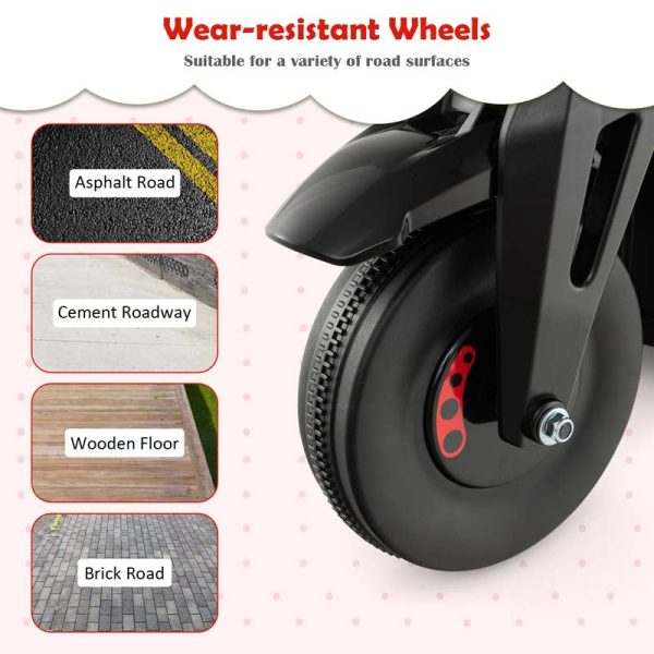 Kids Ride On Motorcycle with Bubble Maker, LED Light, Music, 6V Battery Powered 3-Wheel Electric Motorcycle for Toddler Gift