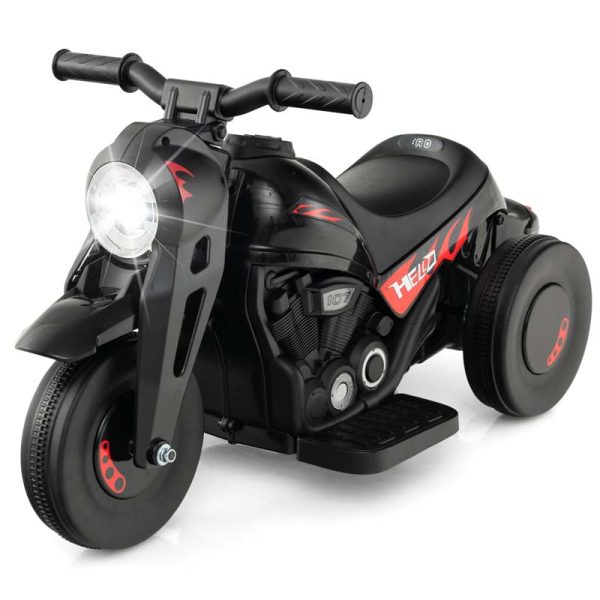 Kids Ride On Motorcycle with Bubble Maker, LED Light, Music, 6V Battery Powered 3-Wheel Electric Motorcycle for Toddler Gift