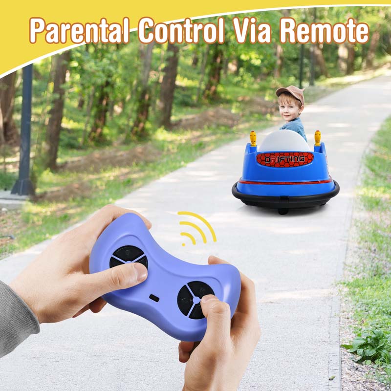 Eletriclife 6V Kids Ride On Bumper Car 360-Degree Spin Race Toy