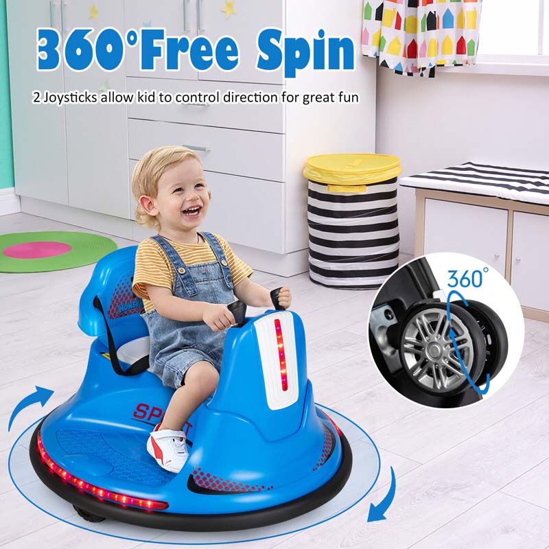 Eletriclife 6V Kids Ride On Bumper Car with 360?? Spin