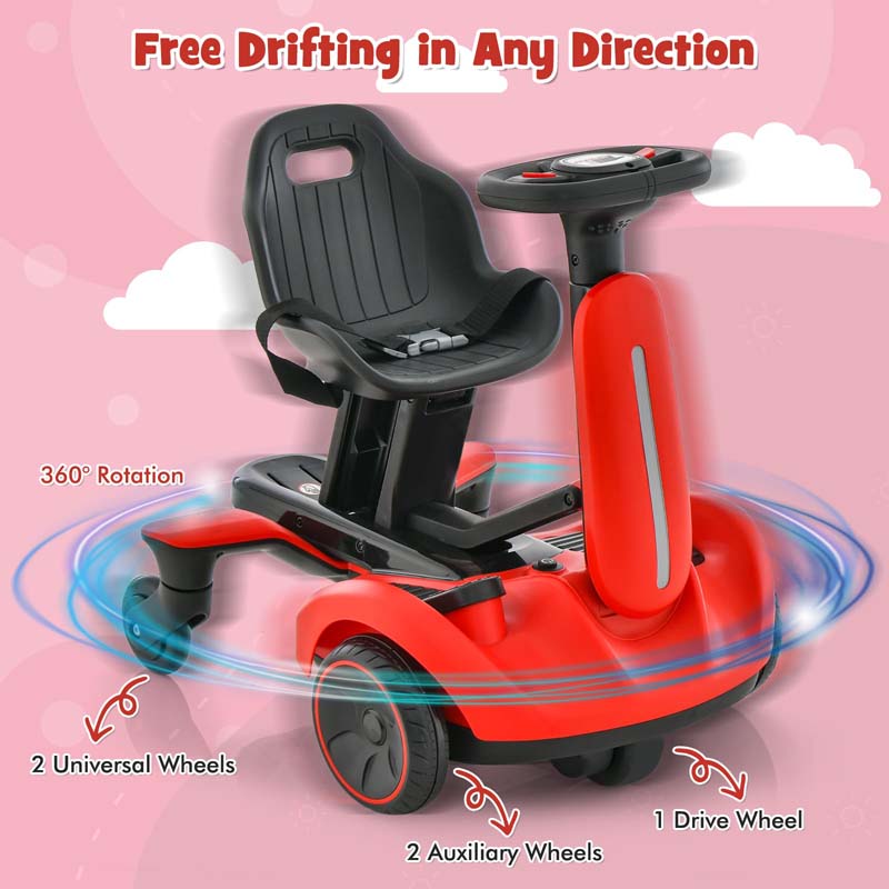 Eletriclife 6V Kids Ride on Drift Car with 360?? Spin and 2 Adjustable Heights