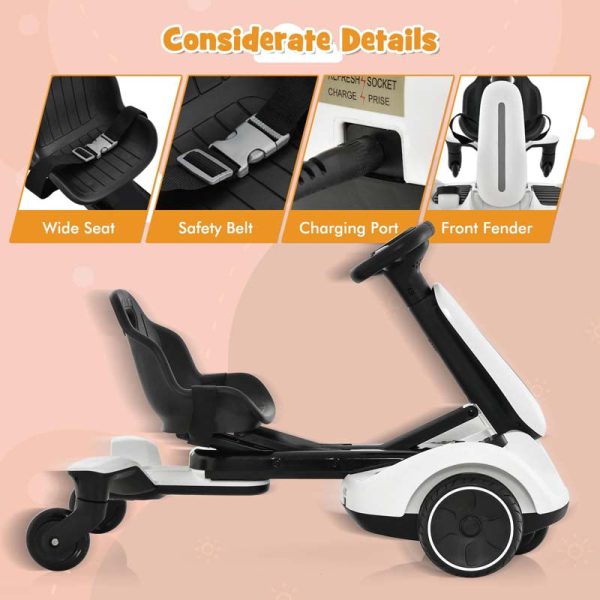 Kids Ride On Drift Car with 360?? Spin & 2 Adjustable Heights , 6V Battery Powered Electric Vehicle Toddler Ride On Car Toy Gift