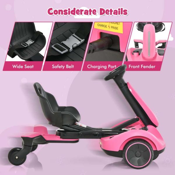 Kids Ride On Drift Car with 360?? Spin & 2 Adjustable Heights , 6V Battery Powered Electric Vehicle Toddler Ride On Car Toy Gift