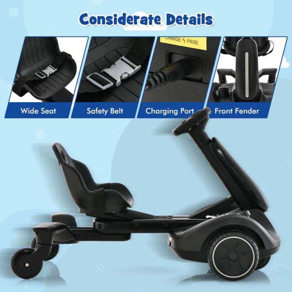 Kids Ride On Drift Car with 360?? Spin & 2 Adjustable Heights , 6V Battery Powered Electric Vehicle Toddler Ride On Car Toy Gift