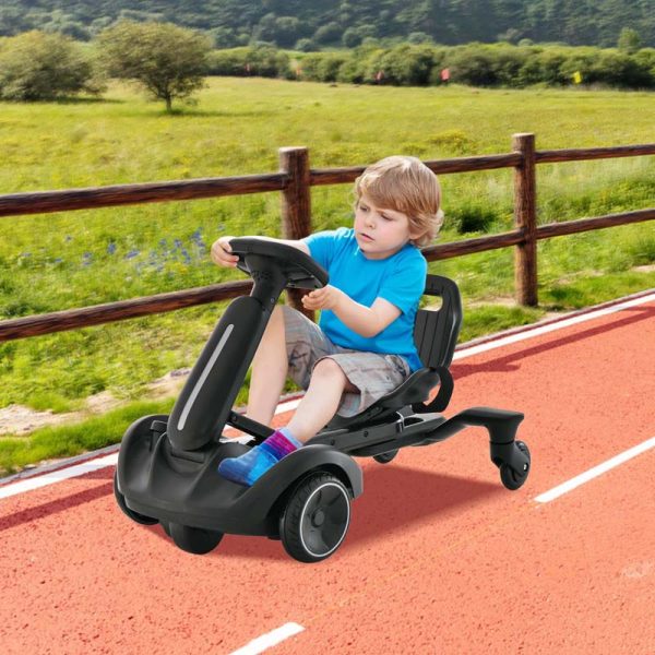 Kids Ride On Drift Car with 360?? Spin & 2 Adjustable Heights , 6V Battery Powered Electric Vehicle Toddler Ride On Car Toy Gift