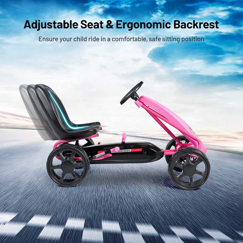 Eletriclife Kids Ride On Toys Pedal Powered Go Kart Pedal Car