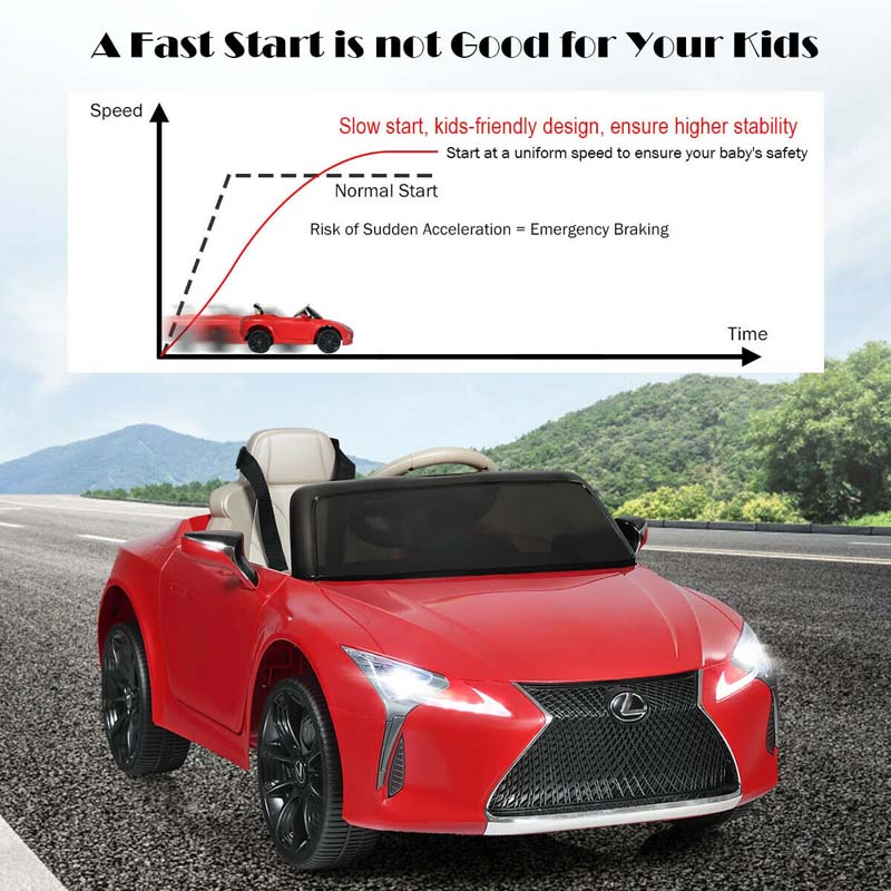 Eletriclife Lexus LC500 Licensed Kids 12V Ride On Car