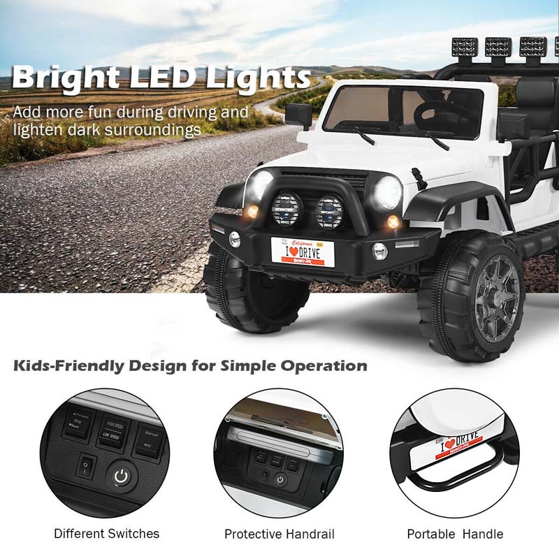 Eletriclife 12V 2 Seater Kids Ride On Car with Storage Room