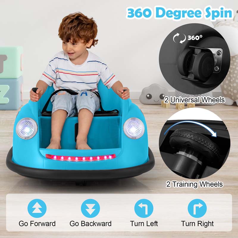 Eletriclife 12V Electric Kids Ride on Bumper Car Battery Powered Bumping Car