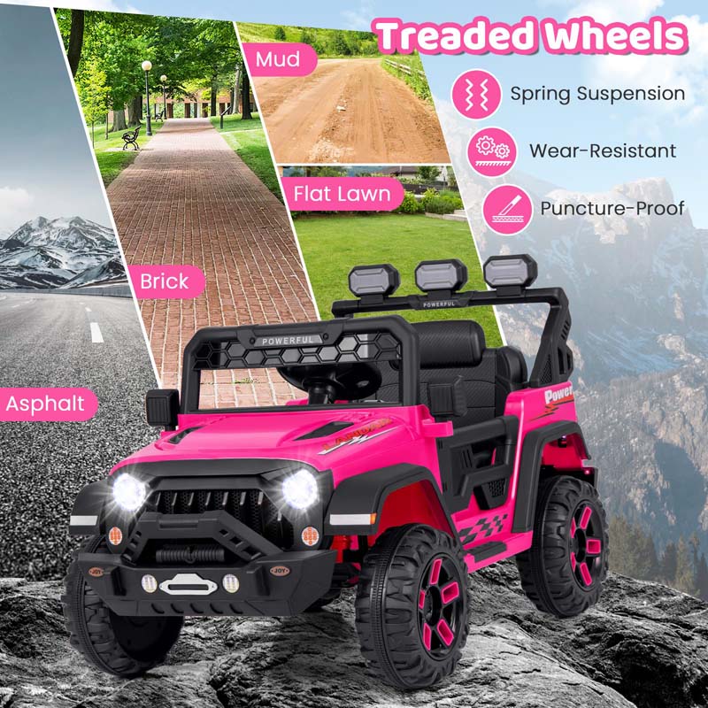 Eletriclife 12V Electric Kids Ride on Truck with Remote Control and Music