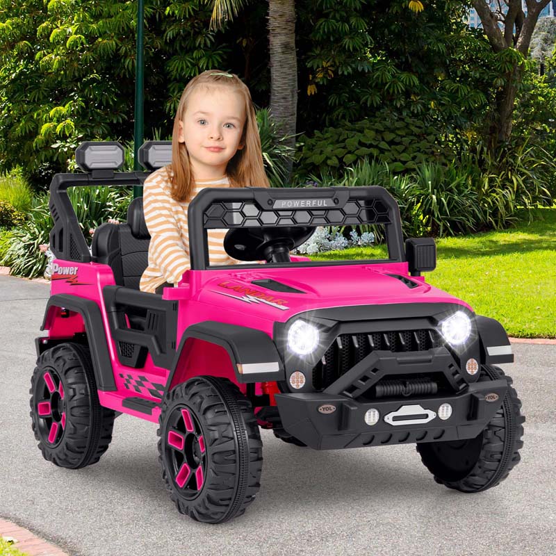Eletriclife 12V Electric Kids Ride on Truck with Remote Control and Music