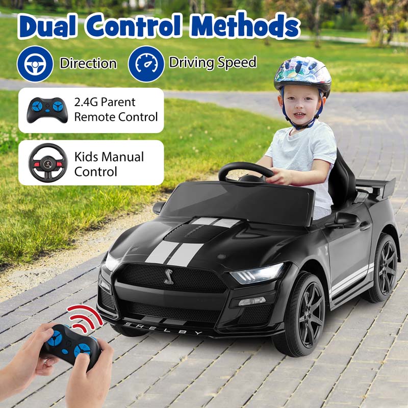 Eletriclife 12V Licensed Ford Mustang Shelby GT500 Kids Ride on Car with Remote Control