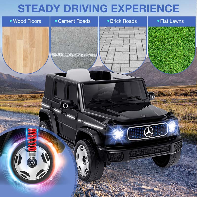 Eletriclife 12V Licensed Mercedes-Benz EQG Kids Ride On Car with Remote Control
