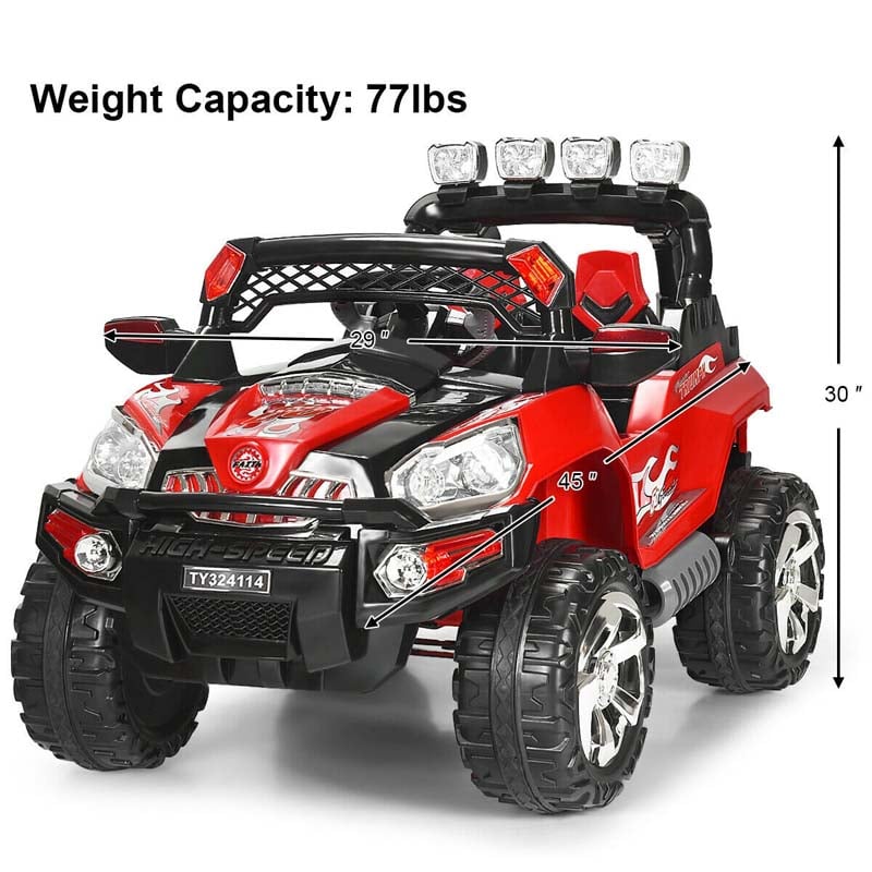 Eletriclife 12 V Kids Ride On SUV Car with Remote Control LED Lights