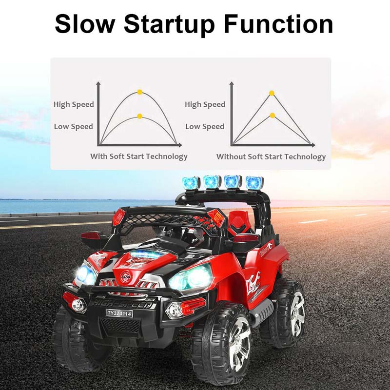 Eletriclife 12 V Kids Ride On SUV Car with Remote Control LED Lights