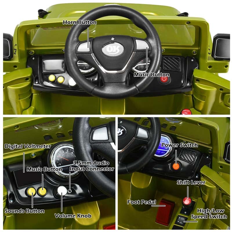 Eletriclife 12 V Kids Ride on Truck with MP3 and LED Lights