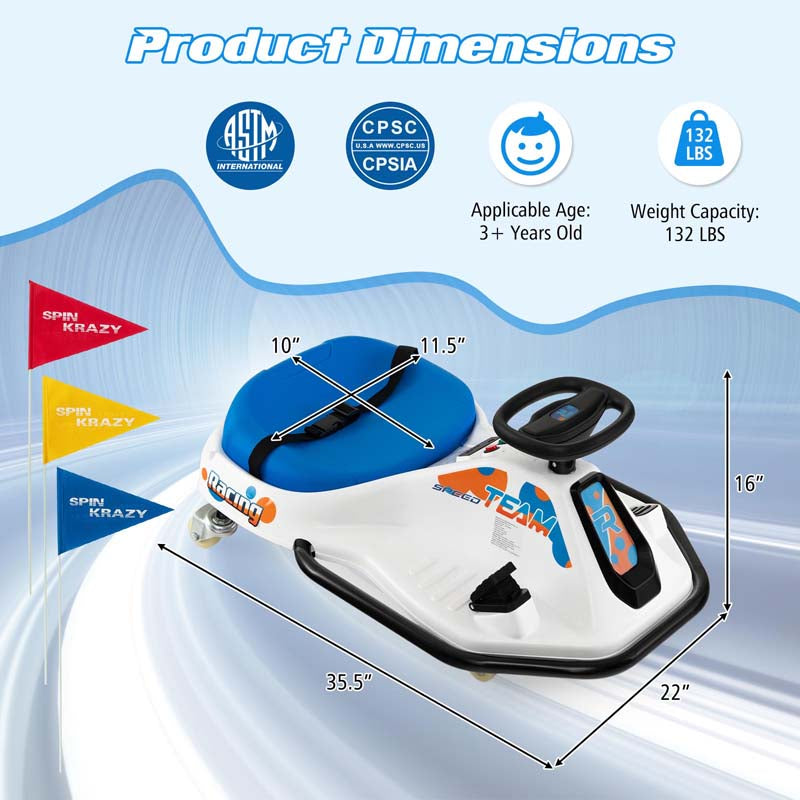 Eletriclife 24V Electric Drifting Go Kart for Kids